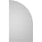 Ekena Millwork Quarter Round Top Left Surface Mount PVC Gable Vent w/ 2"W x 2"P Brickmould Sill Frame, 16"W x 28"H GVPQL16X2803SN - alternate 3